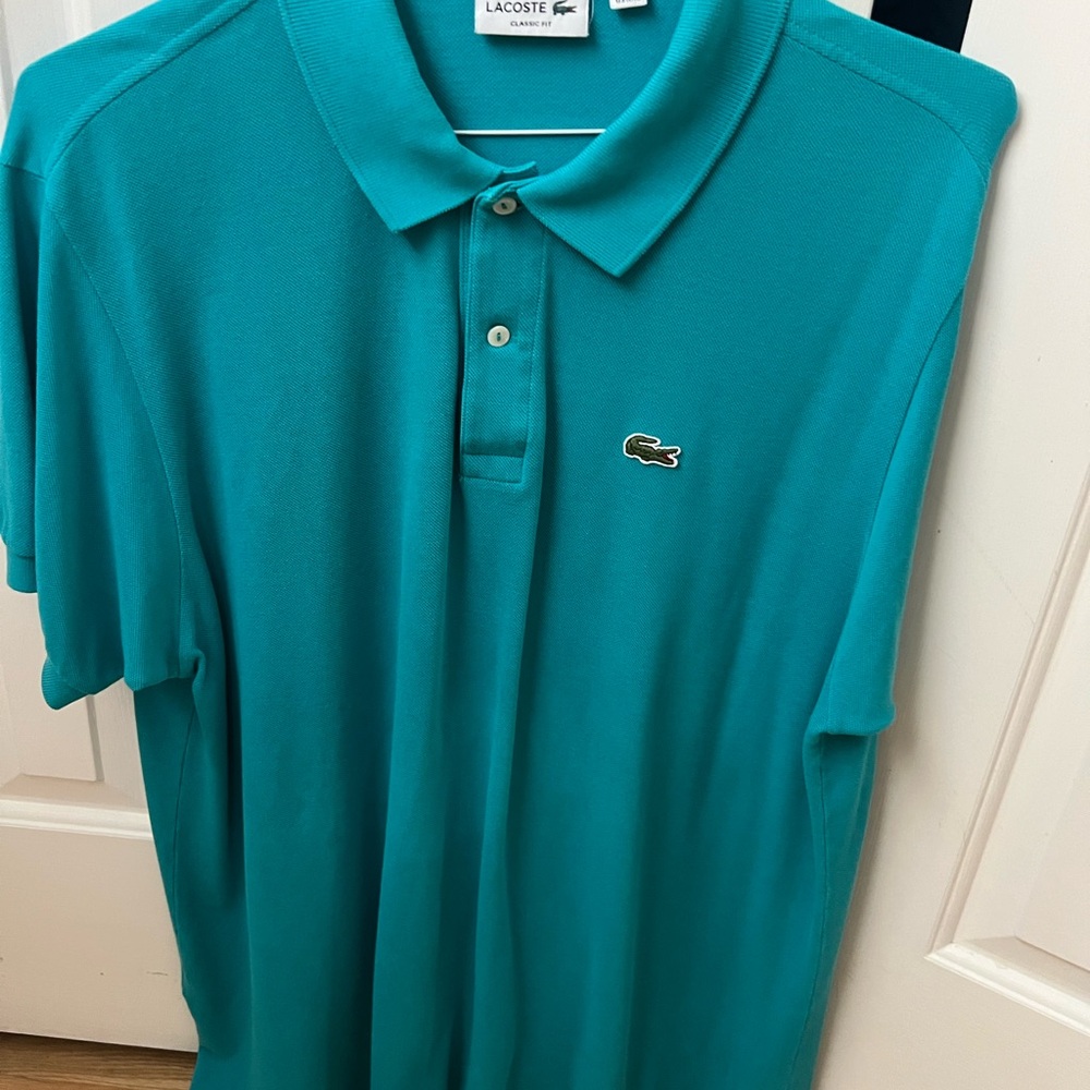 Lacoste Blue Polo Shirt Classic Cotton Pique
